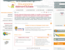 Tablet Screenshot of bourgogne-batiment-durable.fr